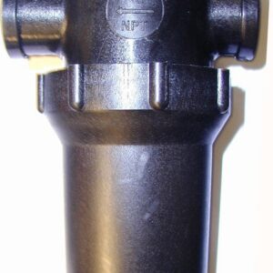 1/2″ F x F Inline Filter – black with hanger tab – 50 mesh screen