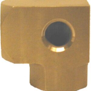 Pipe union elbow-1/2″F w/tapped 1/4″F, brass