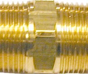 Close pipe nipple-3/4″ brass, w/hex