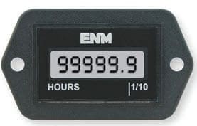 Hour meter LCD, 120V, 60HZ, Rectangular Face