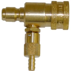 Brass quick conn. Chem. Inj.-2.1mm orifice #100576(brass plug)