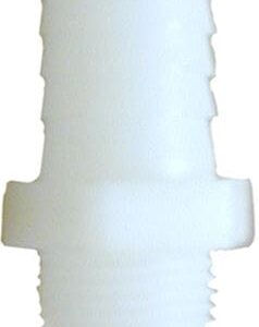 Nylon hose barb-3/4″barb x 3/4″Male x straight w/hex
