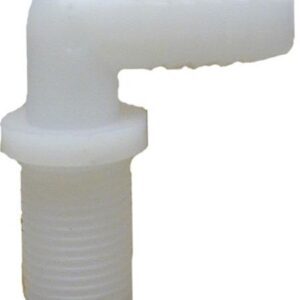 Nylon hose barb-1/2″barb x11/16″Malex90deg.w/lock nut