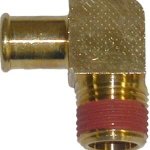 Hose barb-1/2″barbx3/8″Mx90°, beaded
